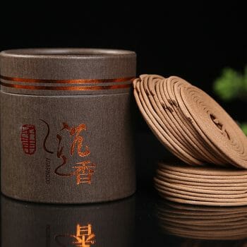 Тенекия Ароматни спирали - Агарово дърво с китайски йероглифи.