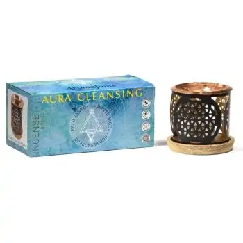 Комплект дифузер и 12 ароматни блокчета Aromafume Aura Cleansing в кутия.