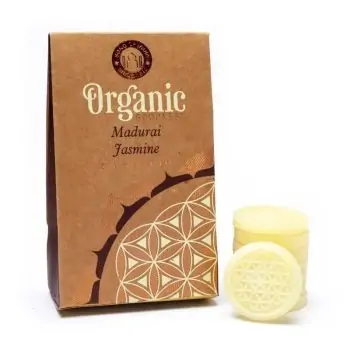A box of Organic Goodness Восъчни блокчета - жасмин with a box next to it.