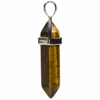 A Висулка за колие - Тигрово око на сребърна верижка.