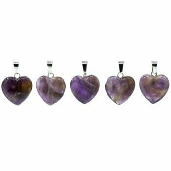 Висулки за колие - сърца от Аметист.